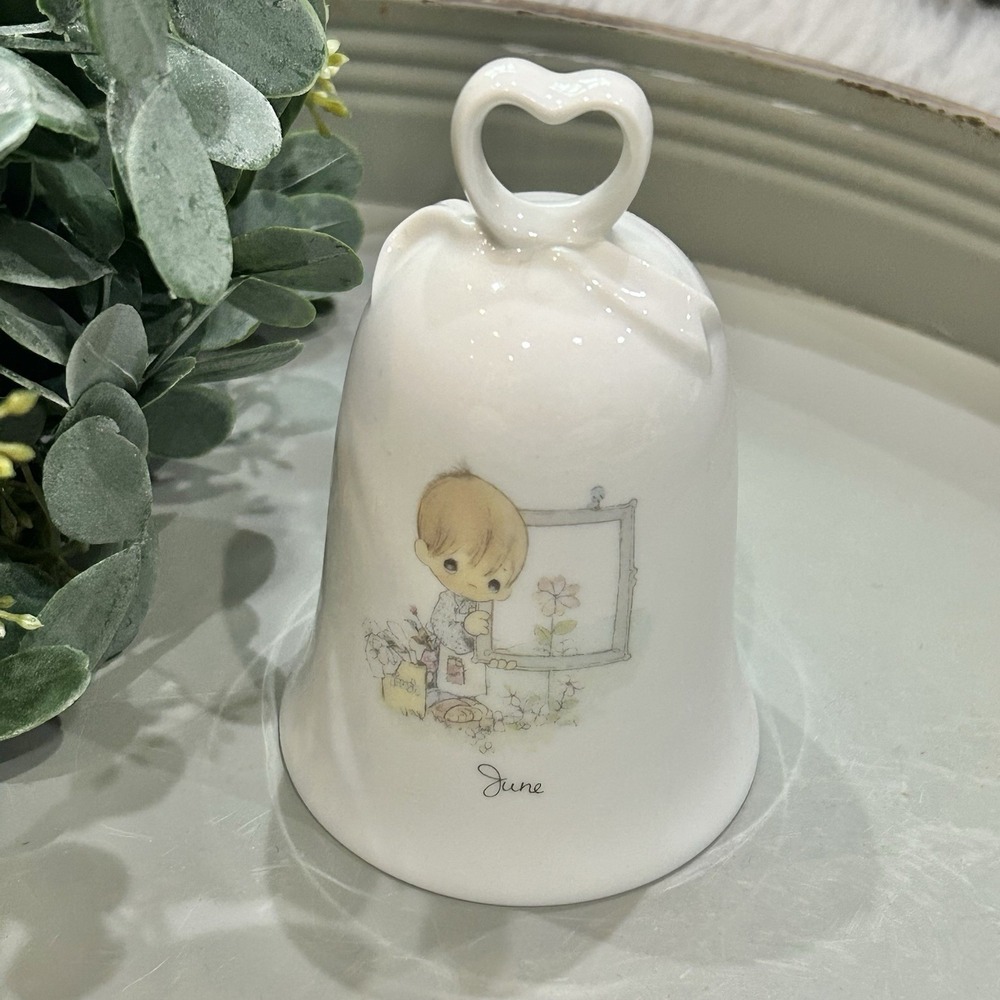 Precious Moments Vintage 1985 "June" Bell By Samuel J‎ Butcher Enesco Religious